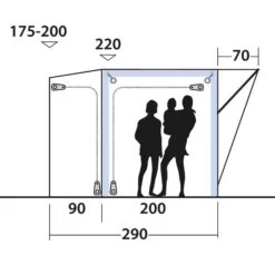 Outwell PARKVILLE 200SA - Busvorzelt 28 Outwell PARKVILLE 200SA - Busvorzelt -Rausgehen 5638031663 m parkville 200sa outwell 24