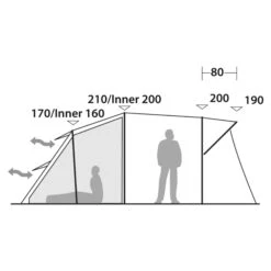 Robens WOLF MOON TC 5XP - Familienzelt -Rausgehen 5638032237 i wolf moon tc 5xp robens 24