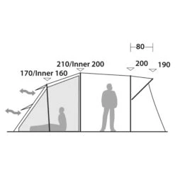 Robens WOLF MOON 5XP - Familienzelt -Rausgehen 5638037126 k wolf moon 5xp robens 24